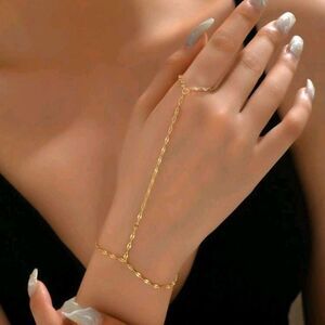 Elegant Gold Chain Hand Bracelet  FREE SHIPPING